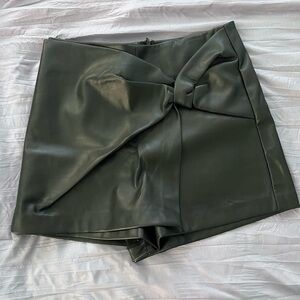 Lulus black faux leather Skort. Worn once for TSwift concert.
